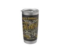 Santa Barbara CA USA Style vieilli Design vintage Hotrod Gobelet isotherme en acier inoxydable double paroi