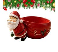 Santa Claus Storage Tray, Santa Claus Storage Ornament, Holiday Decoration, | Christmas Bowl For Living Room Home Party Table Cookie Snack Sugar Nut Kitchen Mantel Fireplace
