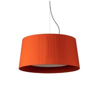 Santa & Cole GT7 Pendelleuchte, ruban de couleur rouge-ambré, rosette noire