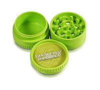 Santa Cruz Shredder Moulin à herbes pour herbes avec dessus moleté pour une meilleure prise en main 3 pièces 5,6 cm (vert citron)