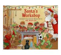 Santa's Workshop Advent Calendar Book With 3d Pop Up