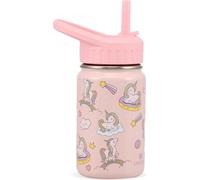SANTECO Gourde pour enfants en acier inoxydable 350ml anti-fuite licorne thermique