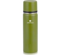 SANTECO Thermos en acier inoxydable Bouteille isolante avec gobelet 1l Vert mousse