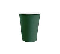 Santex - 10 GOBELETS Carton Bio 25CL Vert FONÇÉ
