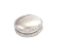 SANTEX 3621-4, Sachet de 2 marque-place Macaron, argent