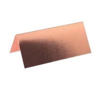 SANTEX 4028-20, Sachet de 10 Marque Places Rectangle métallisés, Rose Gold