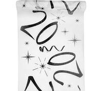 SANTEX 5192-20-30, CHEMIN de table Anniversaire Blanc 20 ANS
