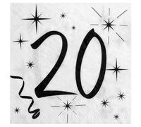 SANTEX 5241-20, Sachet de 20 serviettes 20 ans