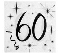 SANTEX 5241-60, Sachet de 20 serviettes 60 ans