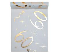 SANTEX 6158-60-30, Chemin de Table Anniversaire Age Or 60 Ans