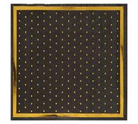 SANTEX 7177-11, Sachet de 20 Serviettes Pois dorés, Noires