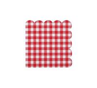 SANTEX 7271-7, Sachet de 20 Serviettes A la Campagne Vichy Rouge