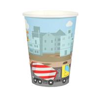 SANTEX 8422-99, Lot de 10 Gobelets en Chantier 27cl