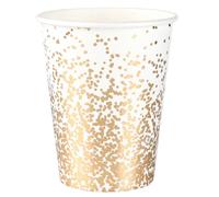 SANTEX 8699-1, Lot de 10 Gobelets Noël Confettis 25 lanc