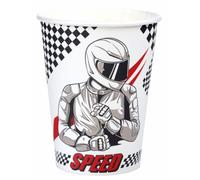 SANTEX 8829-99, Lot de 10 Gobelets Formule 1 Racing 25cl