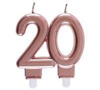 Santex mariage Bougie des Âges 20 Ans, Rose Gold
