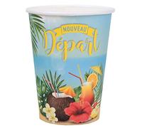 Santex mariage Lot de 10 Gobelets Retraite Multicolore 25cl