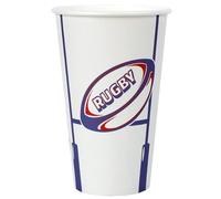 Santex mariage Lot de 10 Grands Gobelets Rugby 50cl