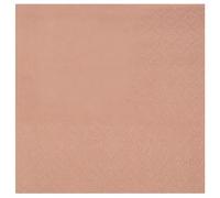 Santex mariage Lot de 25 Petites Serviettes Cocktail 20x21cm, Rose Gold