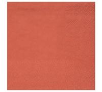 Santex mariage Lot de 25 Petites Serviettes Cocktail 20x21cm, Terracotta
