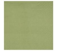 Santex mariage Lot de 25 Petites Serviettes Cocktail 20x21cm, Vert Sauge