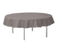 SANTEX Nappe Ronde Unie Opaque Gris