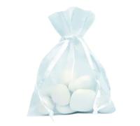 Santex Sachets en organdi 10 pièces Blanc 8 x 10 cm pour dragées