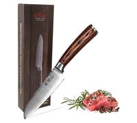 Santoku de 12,5 cm, professionnel, avec manche en bois