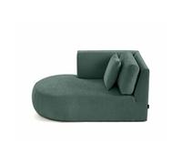 Santorini - module d'assise méridienne gauche - en tissu texturé - Vert