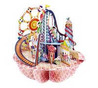 SANTORO 3D Carte De Voeux Pirouette - Fête Foraine - Parc, Montagnes russes, Amusement, Carrousel, Grande roue, Vacances | Pour Les Enfants, Pour Lui, Pour La Famille