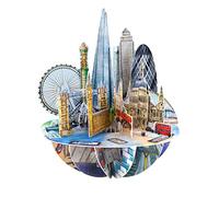 SANTORO Carte de vœux pop-up Pirouette 3D - City of London - Pour elle, pour lui, anniversaire, merci, destination