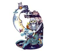 SANTORO Pendule, Carte De Vœux Pop-Up 3D - Hiboux - Pour Lui, Elle, Enfants, Anniversaire | Carte De Remerciement Pour Le Professeur