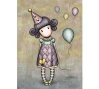 SANTORO Pierrot Doll Carte postale avec enveloppe G