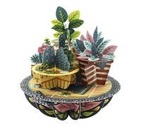 SANTORO Pirouette, Carte de vœux pop-up 3D - Plantes en pot - Pour lui, elle, anniversaire, nouvelle maison, nouvel emploi, merci | Cadeau de pendaison de crémaillère pour homme, femme