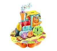 SANTORO Pirouette Carte de vœux pop-up 3D - Train d'anniversaire - pour enfants, famille, amusement