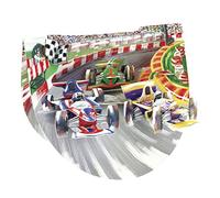 SANTORO Popnrock, Carte De Vœux Pop-Up 3D - Course Automobile - Pour Lui, Pour Papa, Garçons, Fête Des Pères, Anniversaire