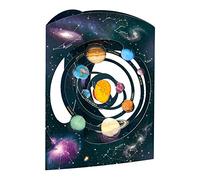 SANTORO Swing Card, Carte De Vœux Pop-Up 3D - Système Solaire - Pour Enfants, Lui, Elle, Garçons, Filles | Carte Spatiale Pour Anniversaire | Cadeaux Pour Les Passionnés De L'Espace