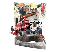 SANTORO Swing Card, Carte De Vœux Pop-Up 3D - Voitures De Course F1 - Pour Lui, Enfants, Hommes, Garçons | Voiture De Formule 1 Pour Anniversaire, Fête Des Pères