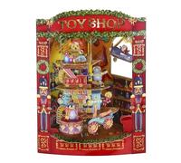 SANTORO Swing Card, Carte De Vœux Pop-Up De Noël 3D - Magasin De Jouets De Noël - pour Enfants, Famille, Festif