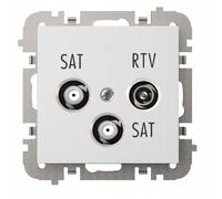 PRISE DE TERMINAL SANTRA/4160-10/EPN R-TV + 2xSAT Elektro-Plast