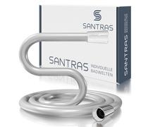SANTRAS® Flexible de douche en plastique 1/2" en chrome - 3m Flexible de douche