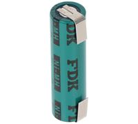 Sanyo fDK flat top accu niMH avec pattes à souder en z 1,2 v 1650mAh en u