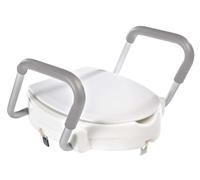 Sapho Abattants WC Ridder - Abattant WC surélevé 100 mm, avec barres d'appui, blanc A0072001