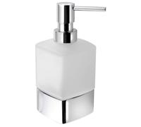 Sapho Accessoires de salle de bains Gedy - Distributeur de savon Lounge à poser, verre mat/chrome 545513
