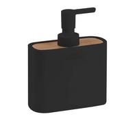 Sapho Accessoires de salle de bains Gedy - Distributeur de savon Ninfea à poser, noir/bambou 138014