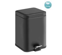 Sapho Accessoires de salle de bains Gedy - Poubelle 5 l, SoftClose, noir mat 230914