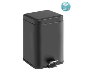 Sapho Accessoires de salle de bains Gedy - Poubelle 5 l, SoftClose, noir mat 230914