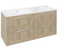 Sapho Amia - Meuble double évier 120x60x45 cm, chêne Texas AM120-2020