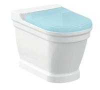 Sapho Antik - Cuvette de WC à poser, sortie arrière/ inférieure, blanche AN360