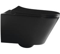 Sapho Avva cuvette de wc suspendue oui noir mat 100314-110